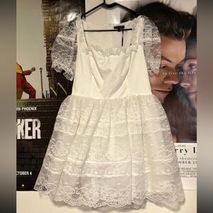 Grunge lace baby doll dress
